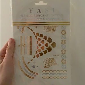 Yasi metallic temporary tattoos jewelry